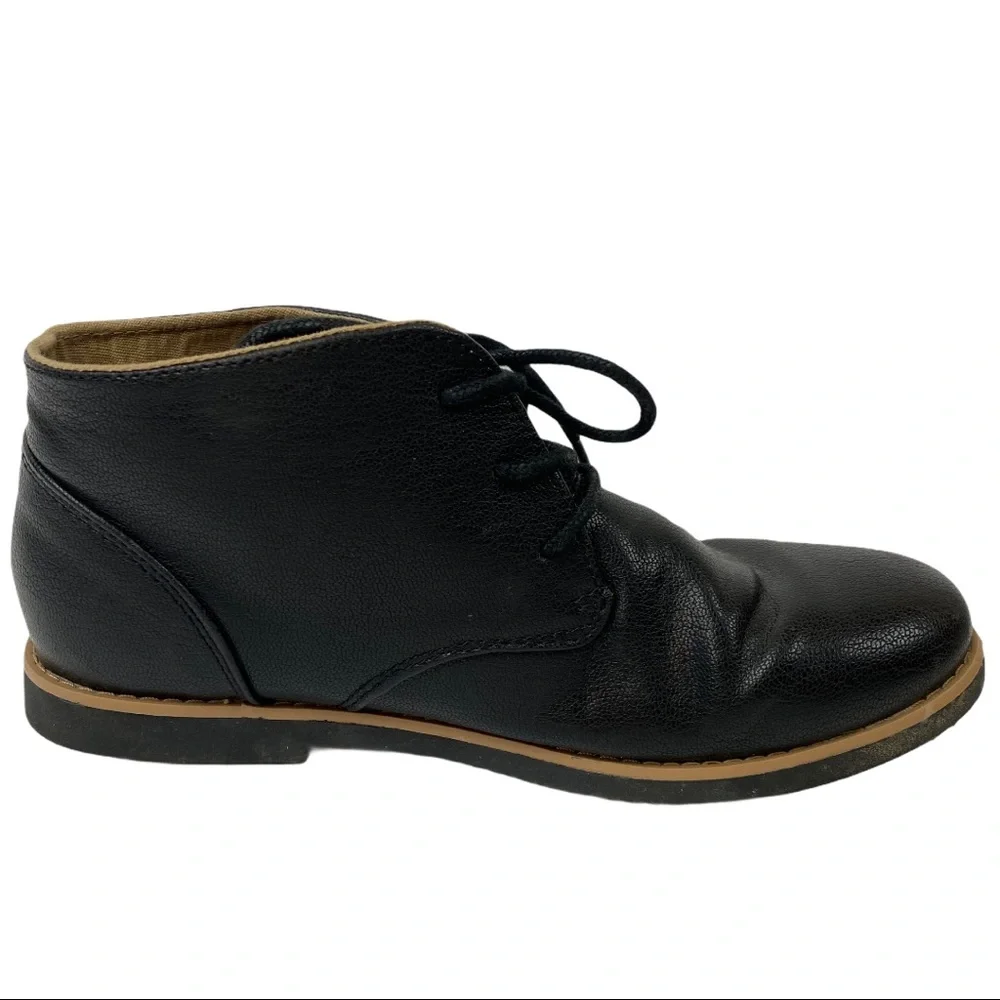 Perry Ellis America Chase Black Laceup Boots 6